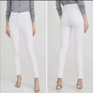Madewell 10” High Rise Skinny White Jeans